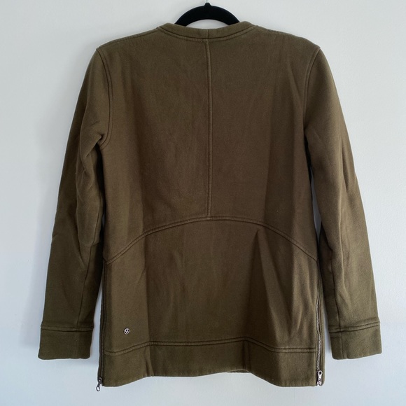 Lululemon Olive Pullover Sweater, Size 4 - Picture 1 of 4